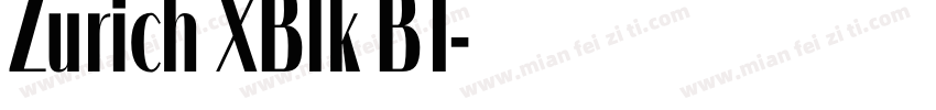 Zurich XBlk BT字体转换